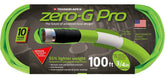 Zero-G Teknor Apex 4300-100 Coiled Hose, 100 ft L, 1800 lbf Pressure Class, Woven, Green